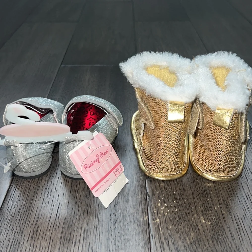 NWT Rising star infinite glitter shoes and boots